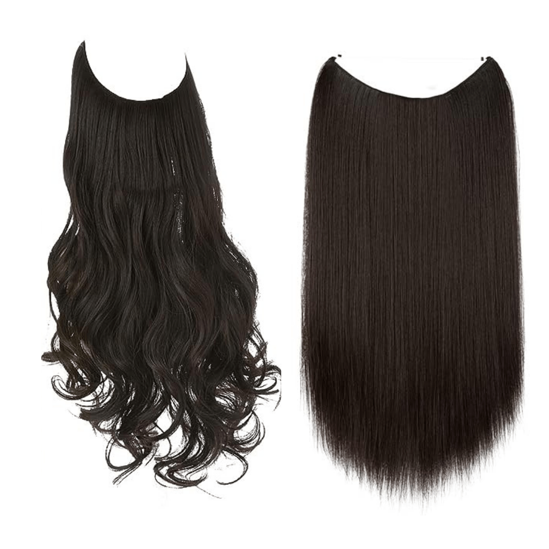 💜Invisible Natural Long Curly Wig
