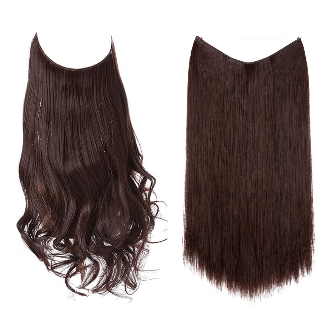 💜Invisible Natural Long Curly Wig
