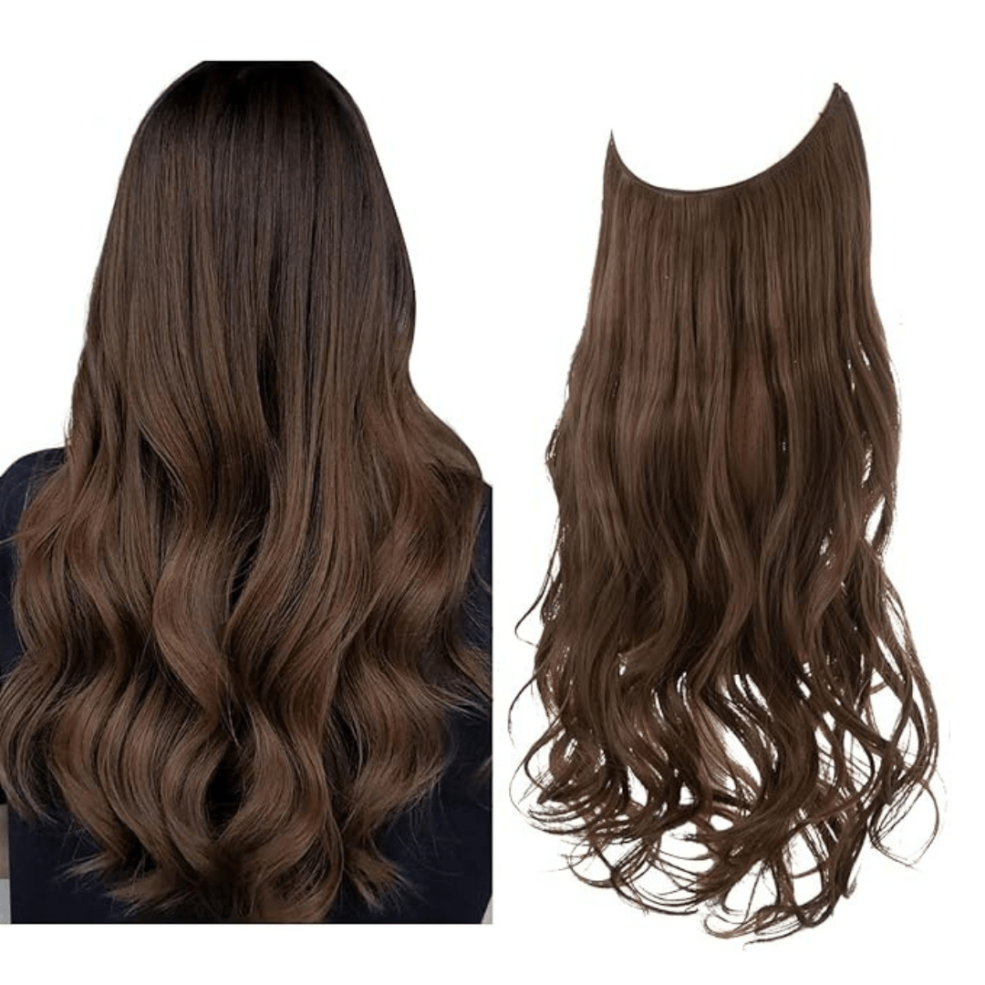 💜Invisible Natural Long Curly Wig