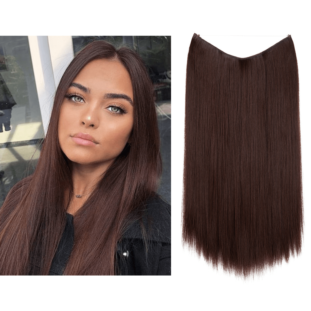 💜Invisible Natural Long Curly Wig