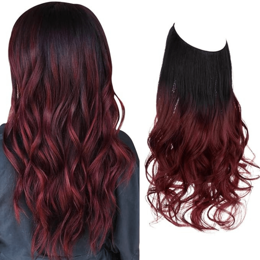 💜Invisible Natural Long Curly Wig