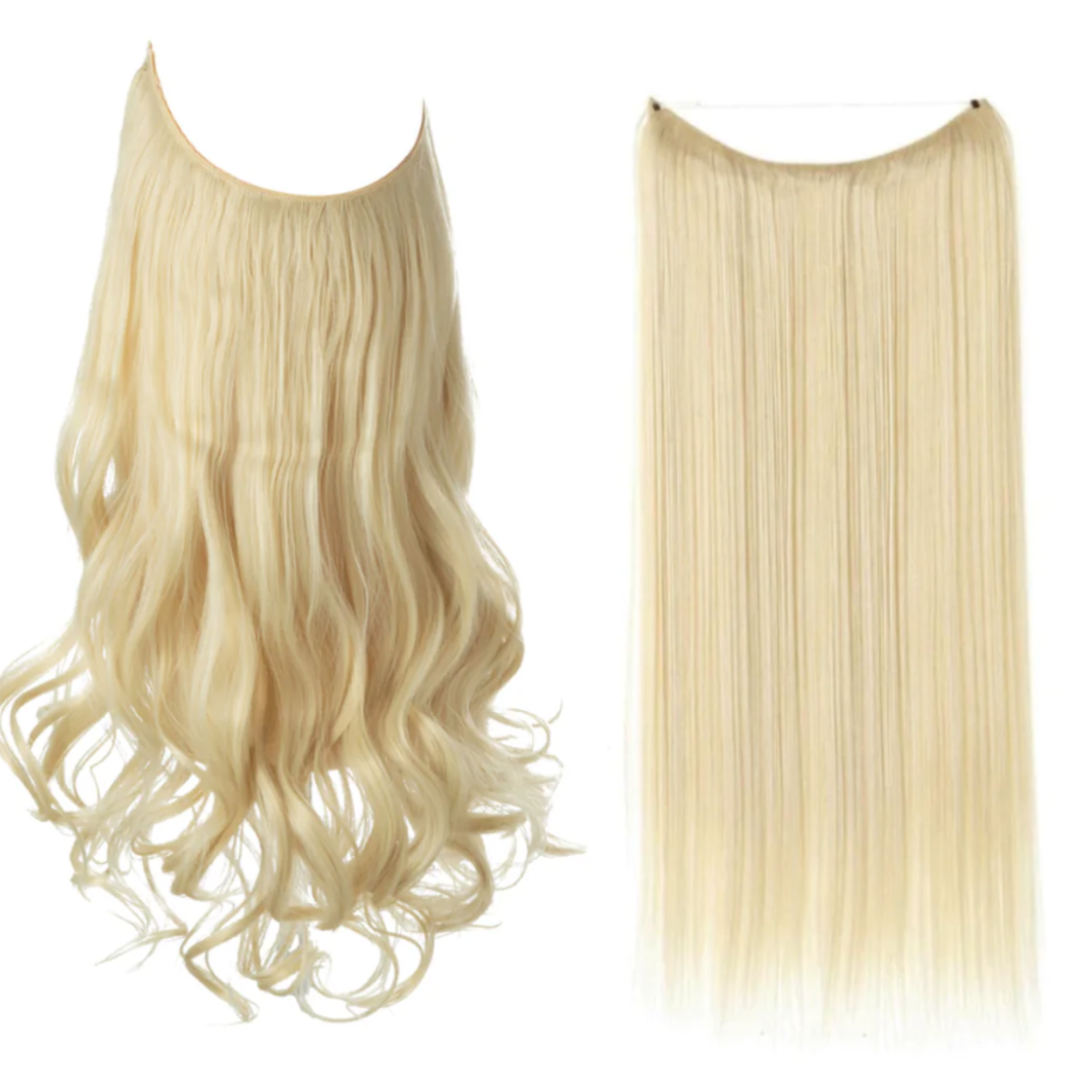 💜Invisible Natural Long Curly Wig
