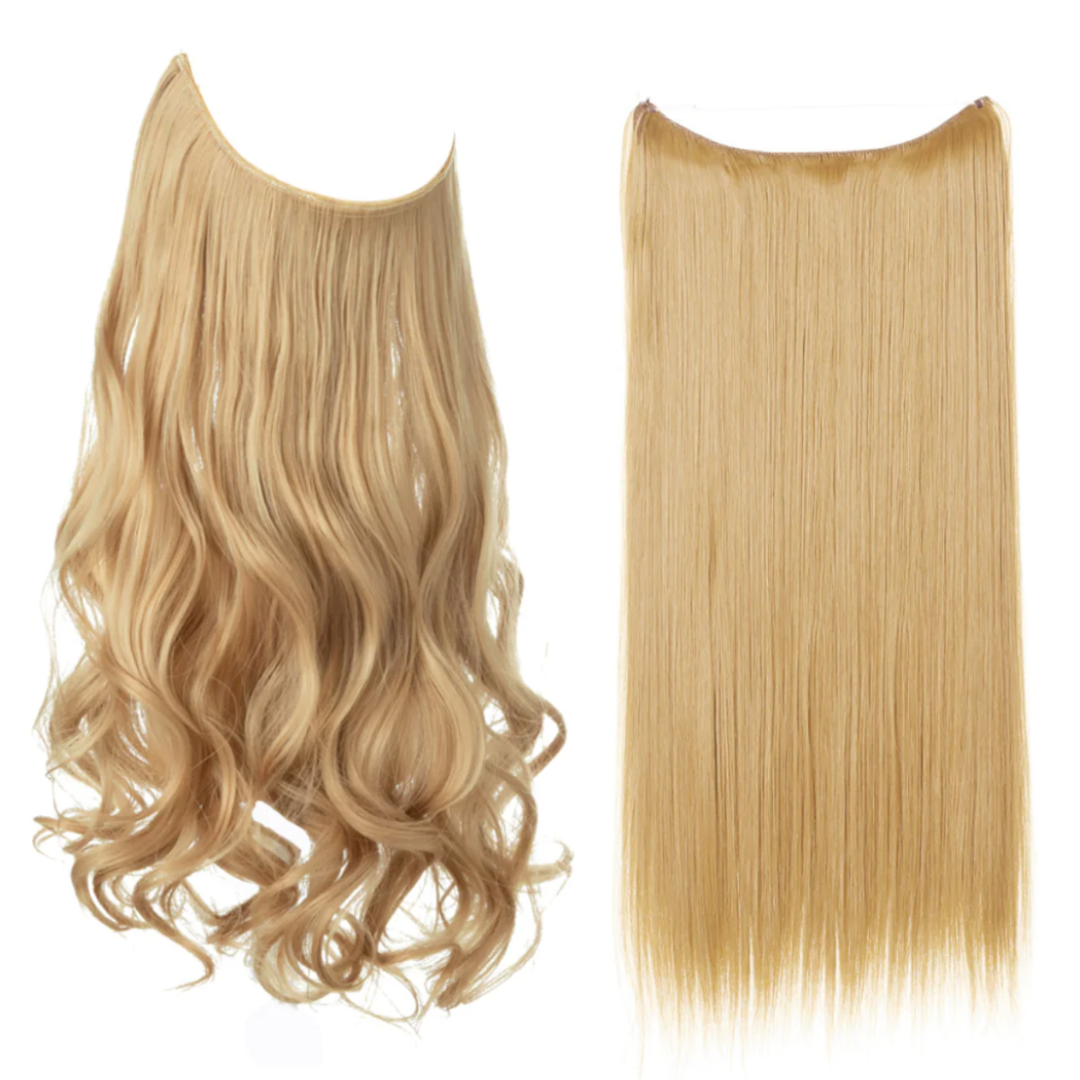 💜Invisible Natural Long Curly Wig