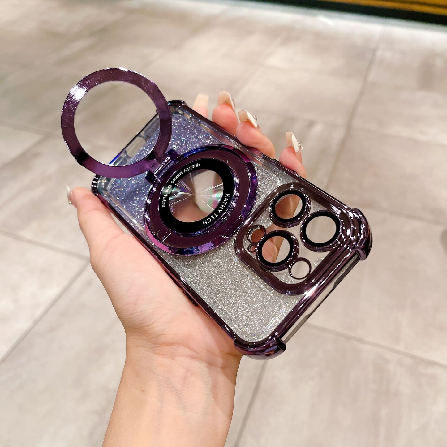 💥Limited time 50% off🔥Suitable for iPhone Galvanic Glitter four corners with protection against dropping the mobile phone