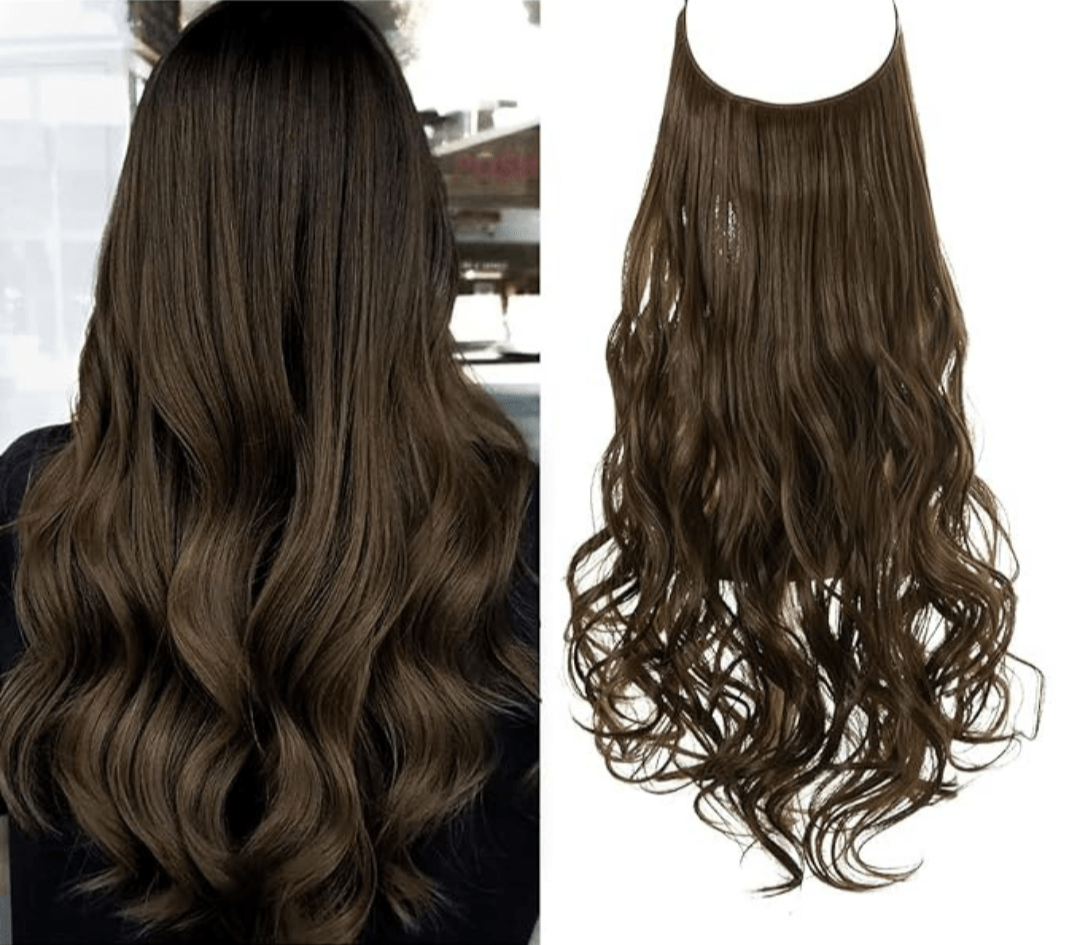 💜Invisible Natural Long Curly Wig