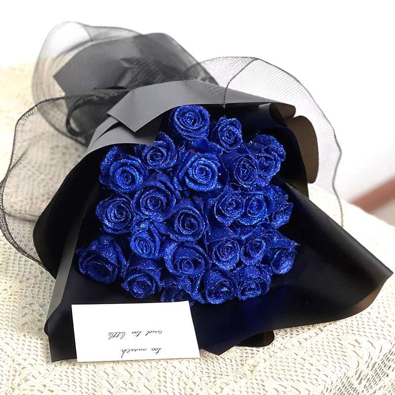 🎄💕Glitter Rose Bouquet💕Couple Glitter Everlasting Rose Bouquet (Never Wither)