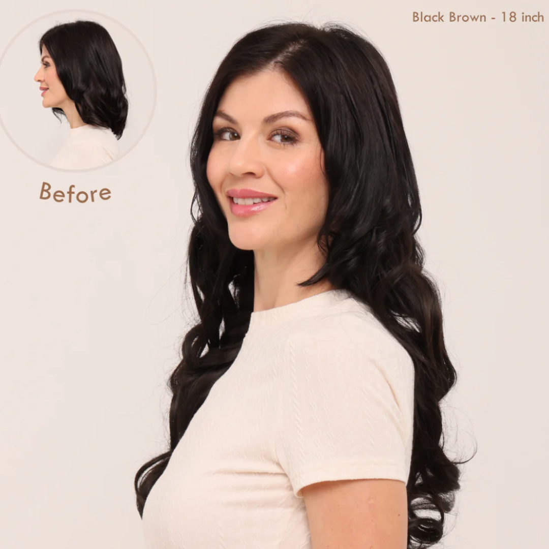 💜Invisible Natural Long Curly Wig