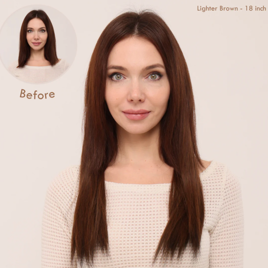💜Invisible Natural Long Curly Wig