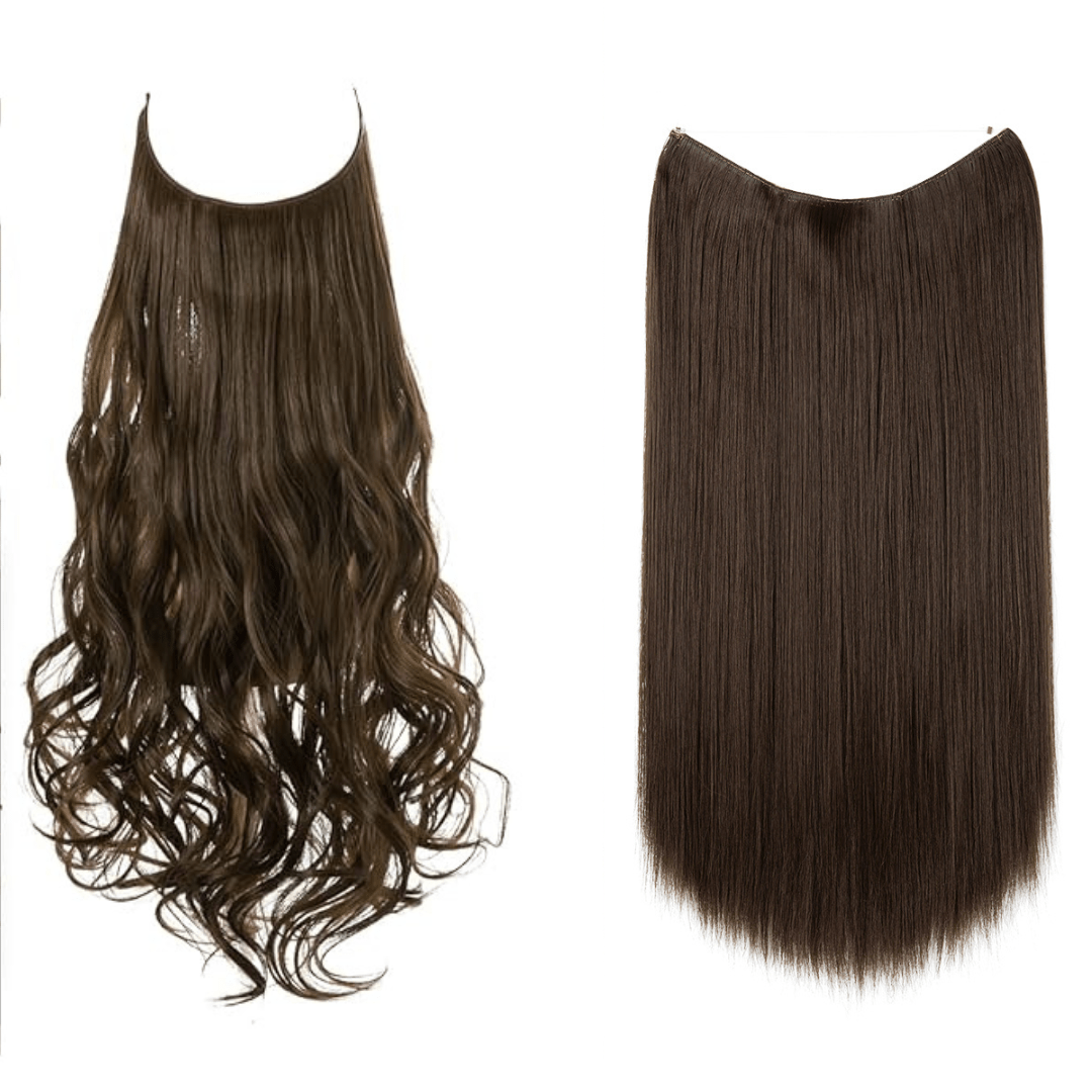 💜Invisible Natural Long Curly Wig