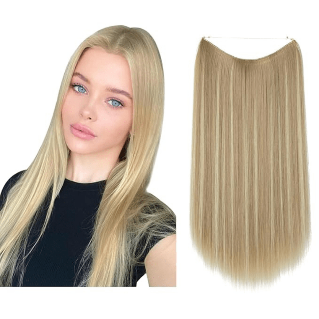 💜Invisible Natural Long Curly Wig