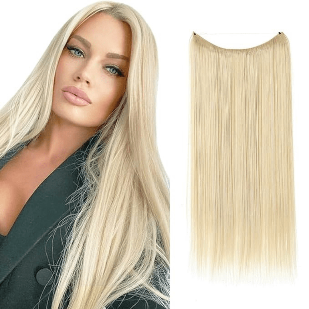💜Invisible Natural Long Curly Wig