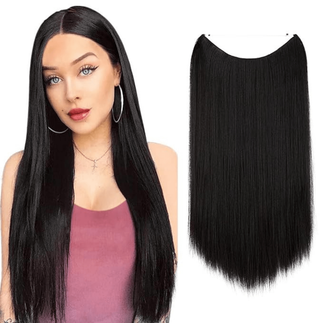 💜Invisible Natural Long Curly Wig