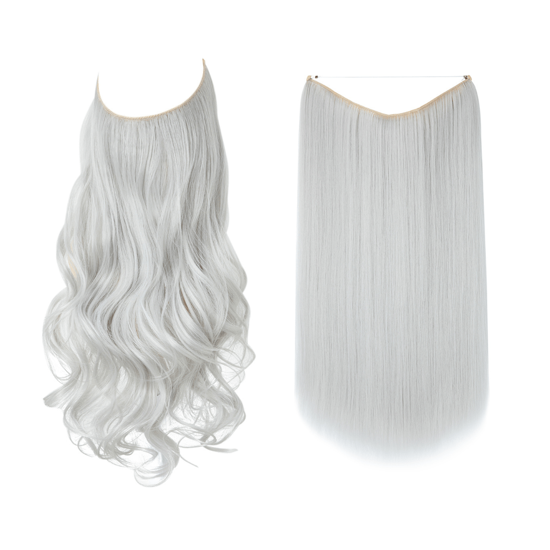 💜Invisible Natural Long Curly Wig