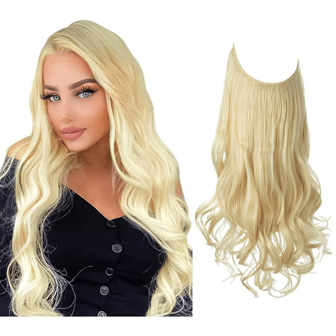 💜Invisible Natural Long Curly Wig