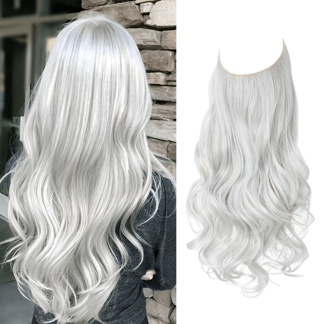 💜Invisible Natural Long Curly Wig