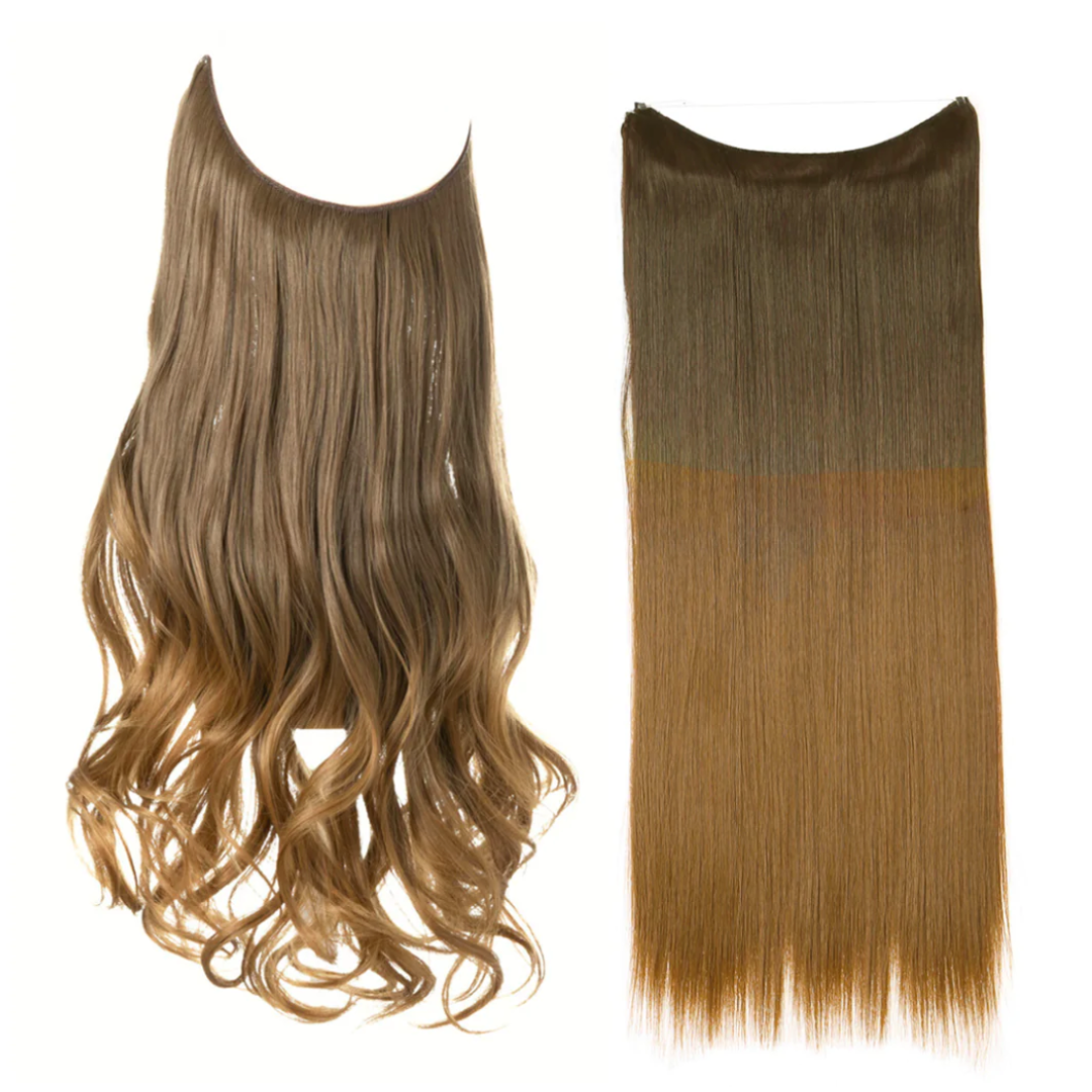💜Invisible Natural Long Curly Wig