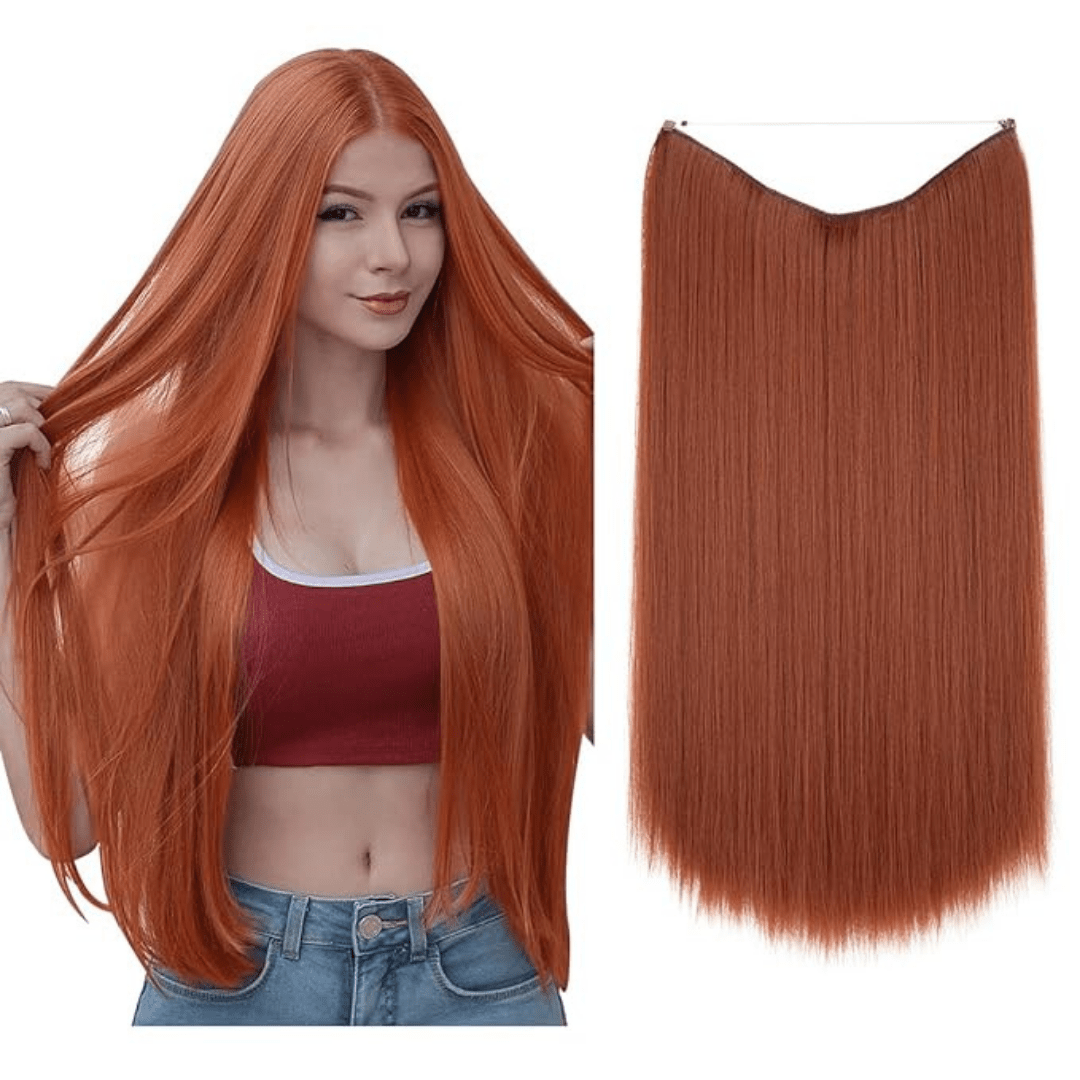 💜Invisible Natural Long Curly Wig