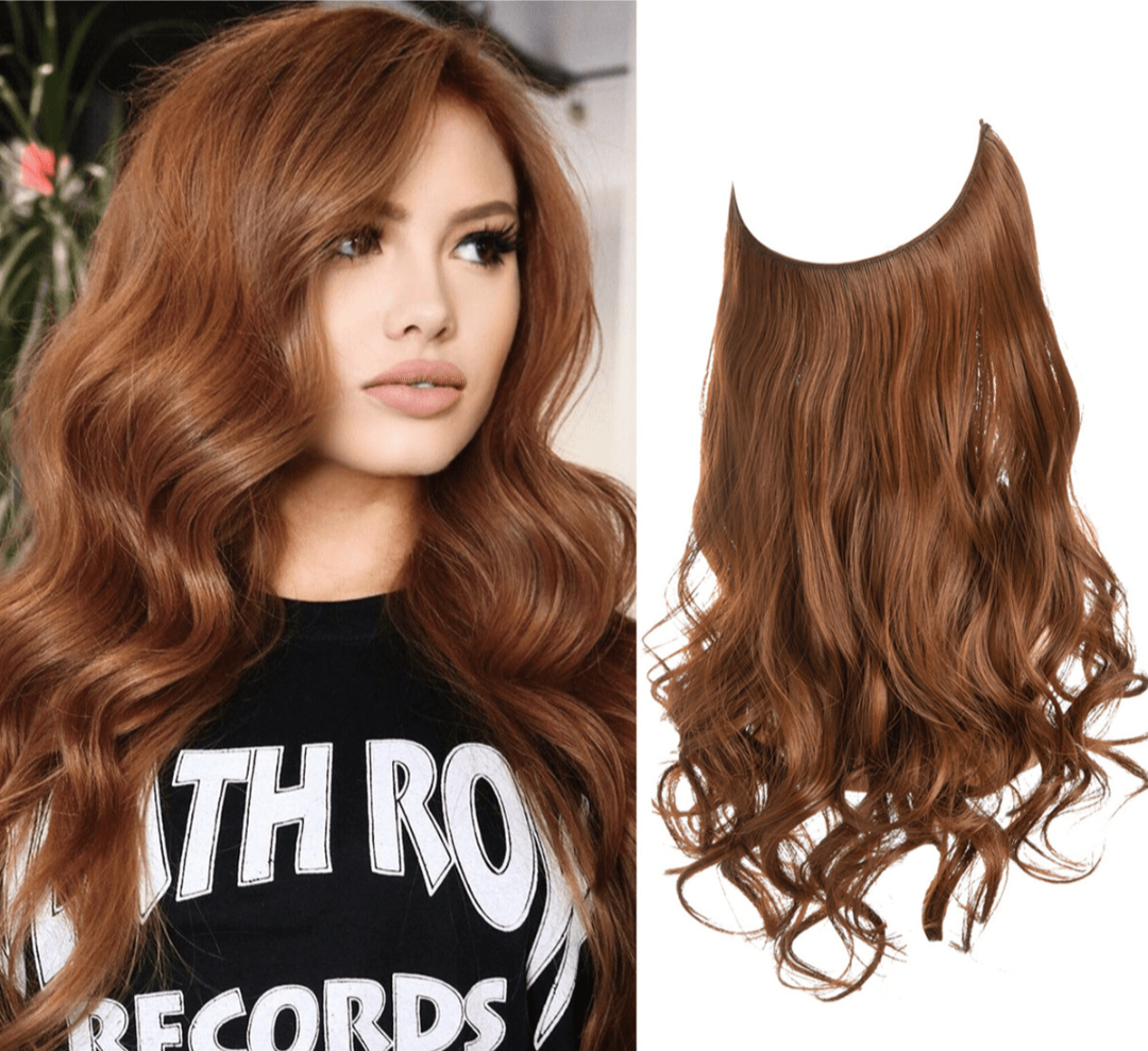 💜Invisible Natural Long Curly Wig