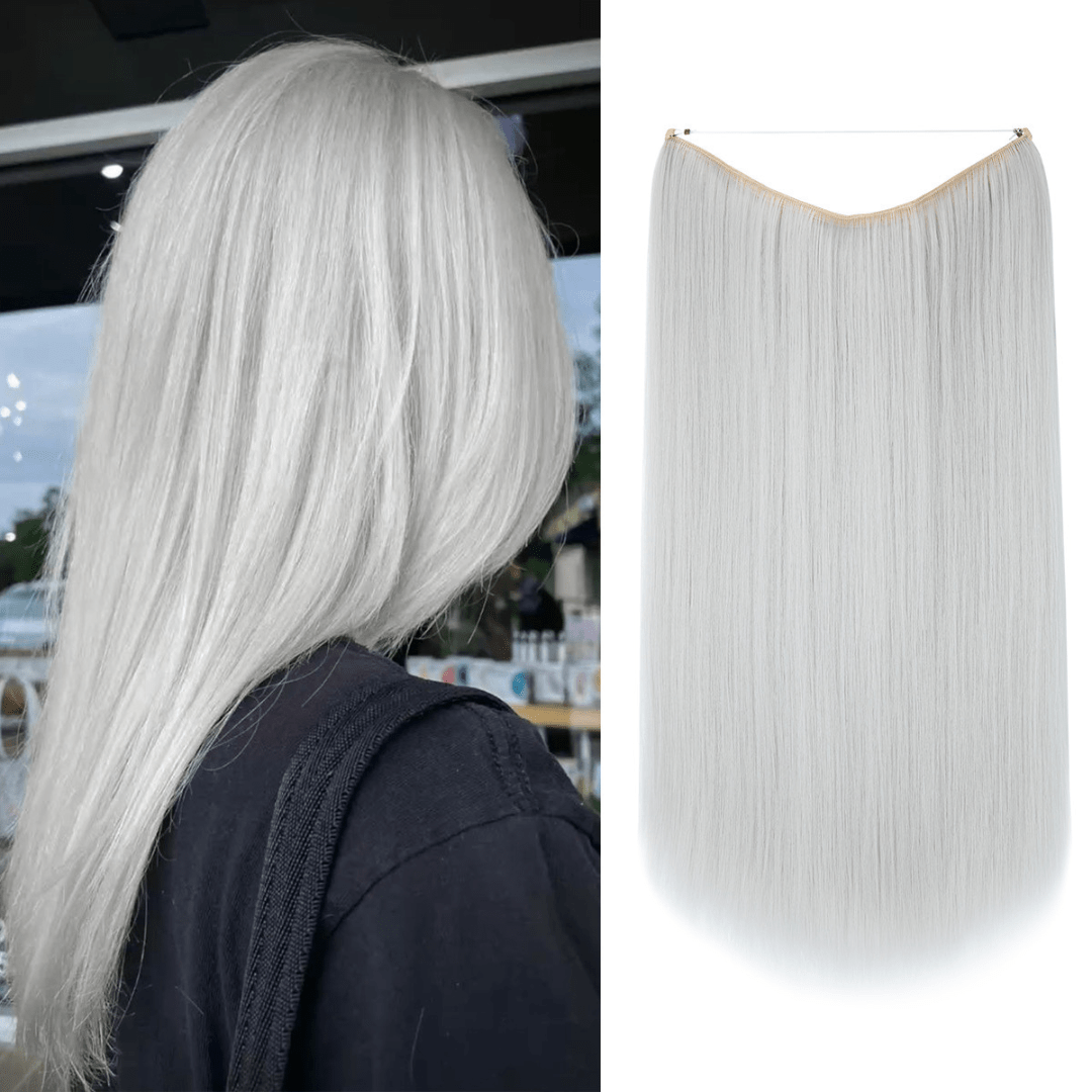 💜Invisible Natural Long Curly Wig
