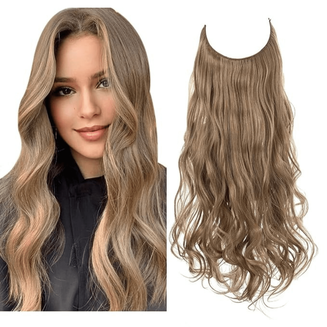 💜Invisible Natural Long Curly Wig