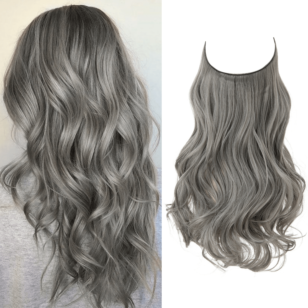 💜Invisible Natural Long Curly Wig