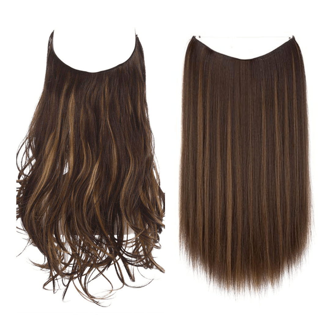 💜Invisible Natural Long Curly Wig