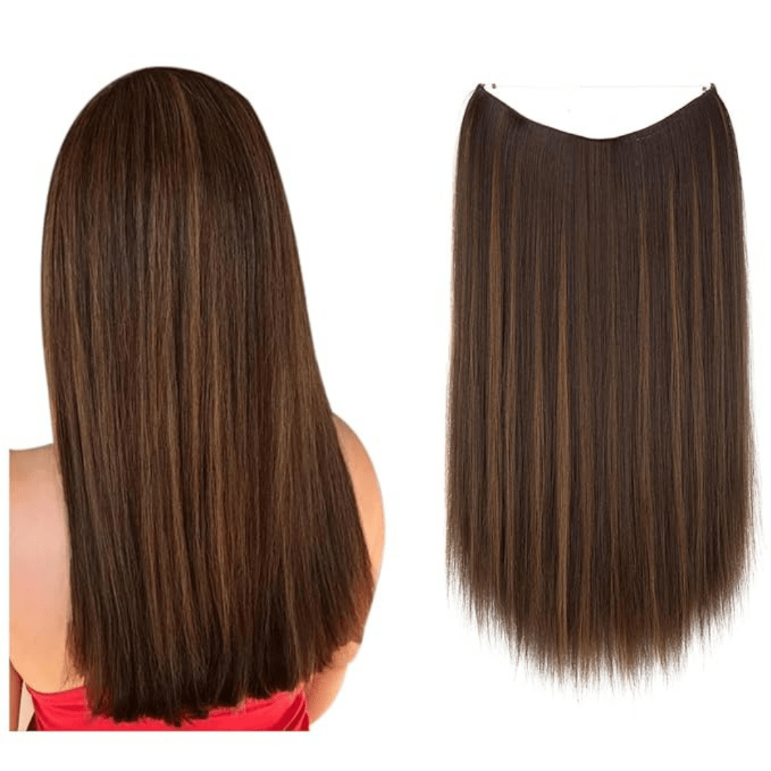 💜Invisible Natural Long Curly Wig