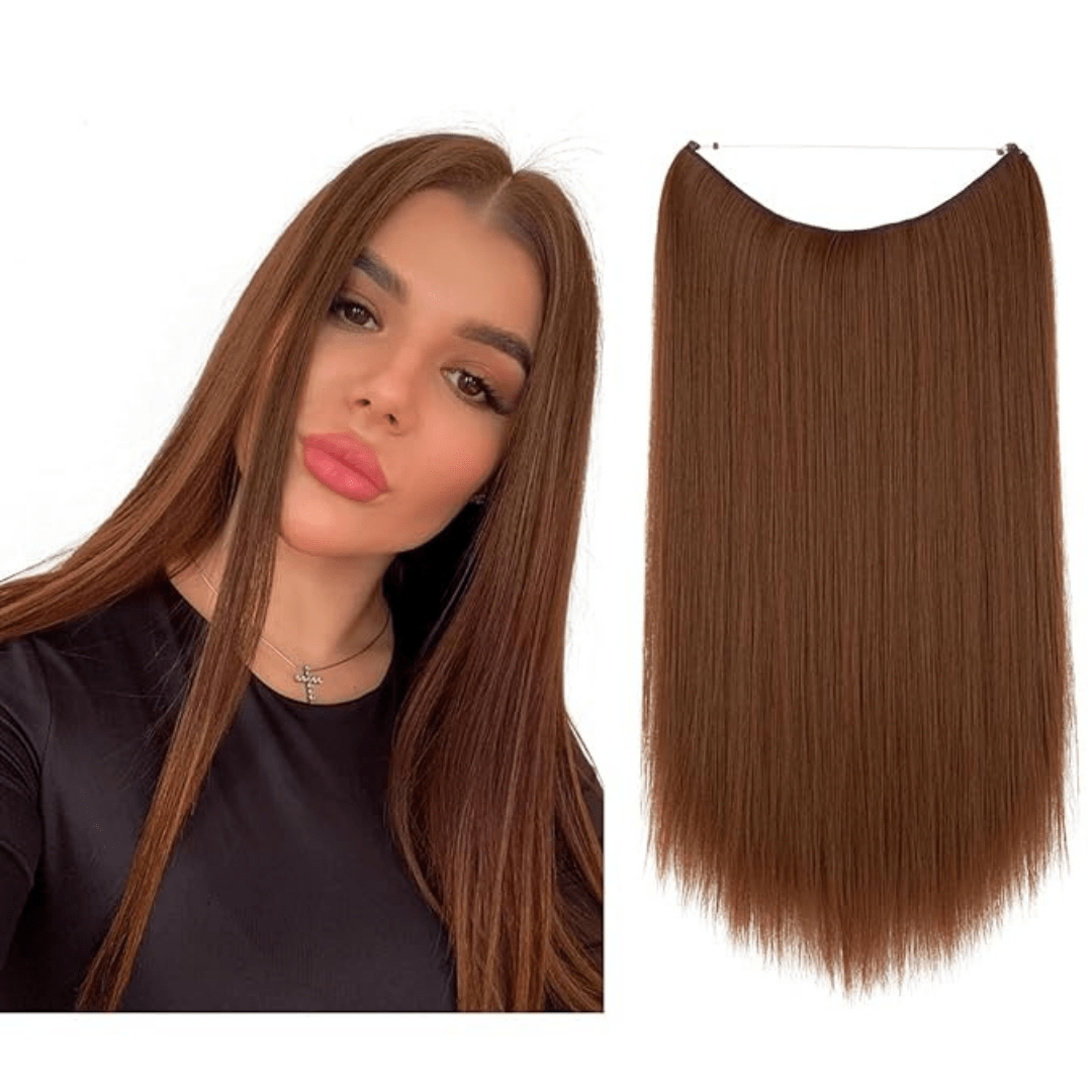 💜Invisible Natural Long Curly Wig