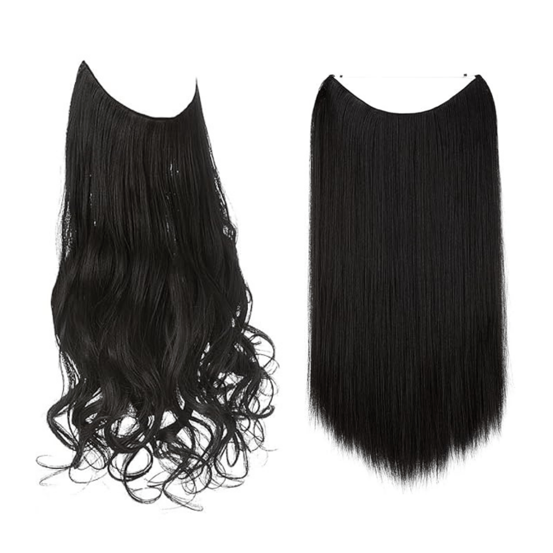 💜Invisible Natural Long Curly Wig
