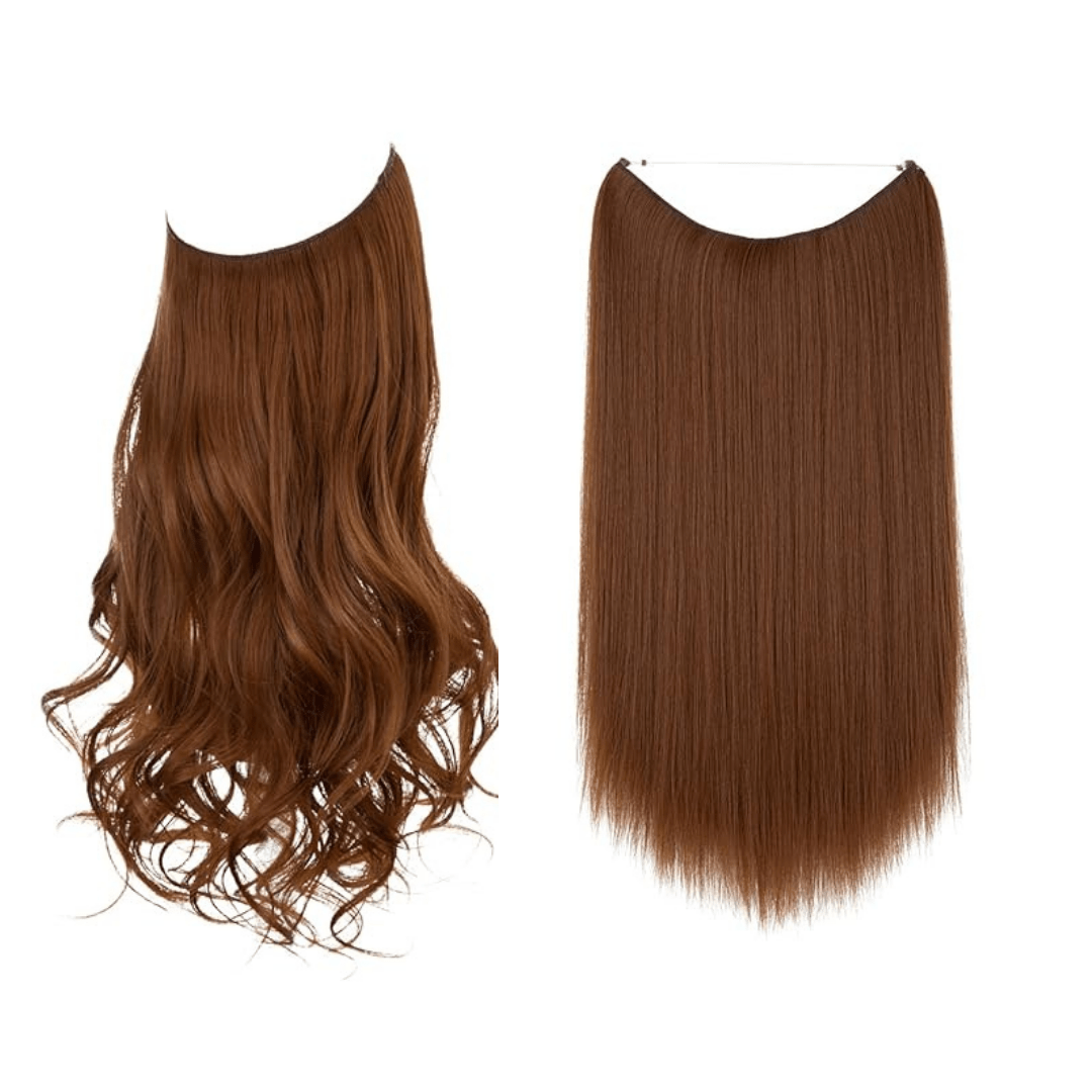 💜Invisible Natural Long Curly Wig