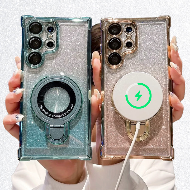 Magnetic Glitter Phone Case For Samsung