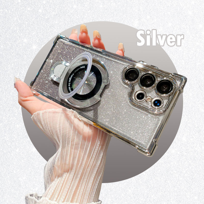 Magnetic Glitter Phone Case For Samsung