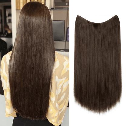💜Invisible Natural Long Curly Wig