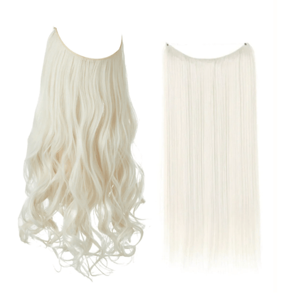 💜Invisible Natural Long Curly Wig