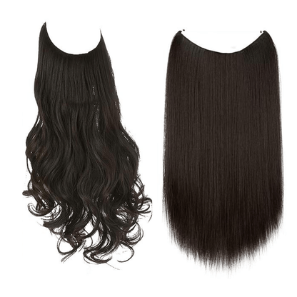 💜Invisible Natural Long Curly Wig
