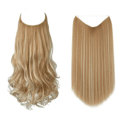 💜Invisible Natural Long Curly Wig