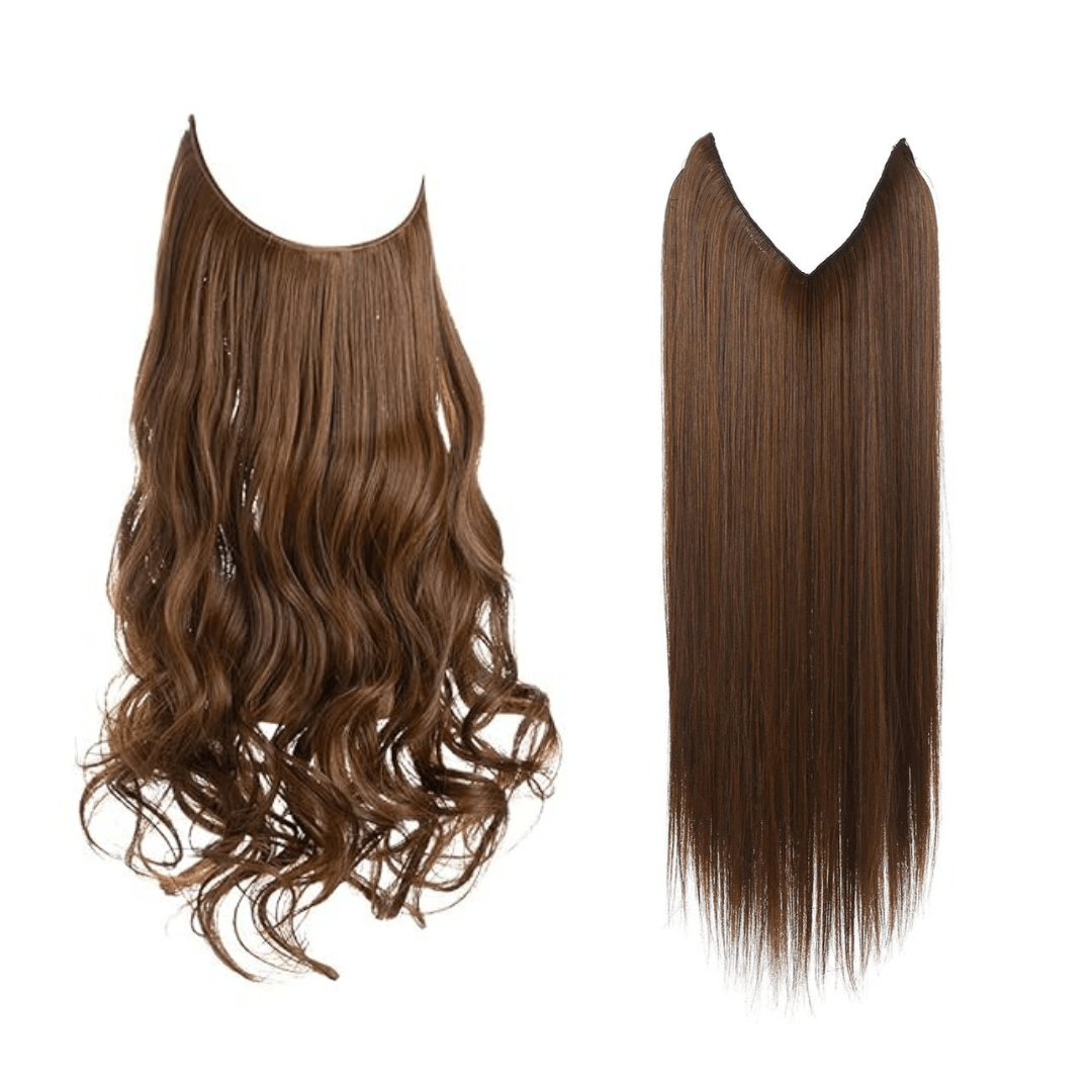 💜Invisible Natural Long Curly Wig