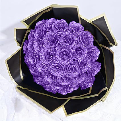 🎄💕Glitter Rose Bouquet💕Couple Glitter Everlasting Rose Bouquet (Never Wither)