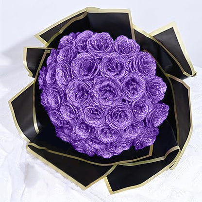 🎄💕Glitter Rose Bouquet💕Couple Glitter Everlasting Rose Bouquet (Never Wither)