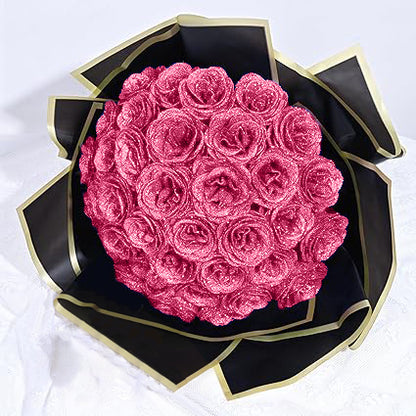 🎄💕Glitter Rose Bouquet💕Couple Glitter Everlasting Rose Bouquet (Never Wither)