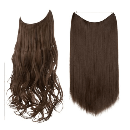 💜Invisible Natural Long Curly Wig
