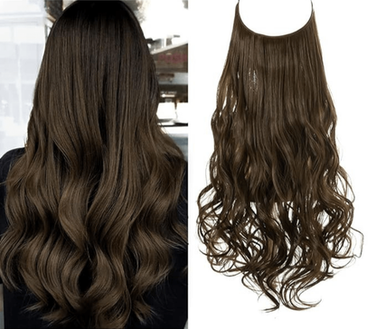 💜Invisible Natural Long Curly Wig