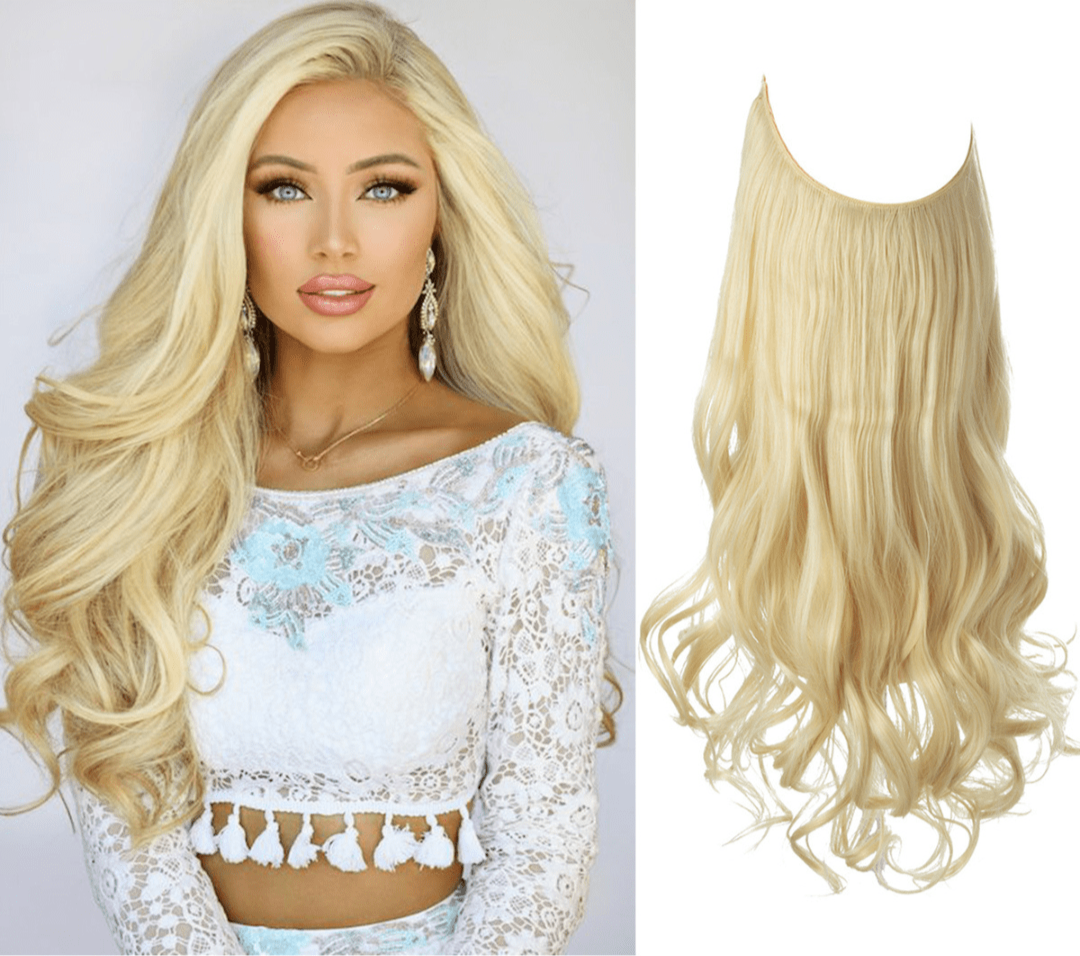 💜Invisible Natural Long Curly Wig