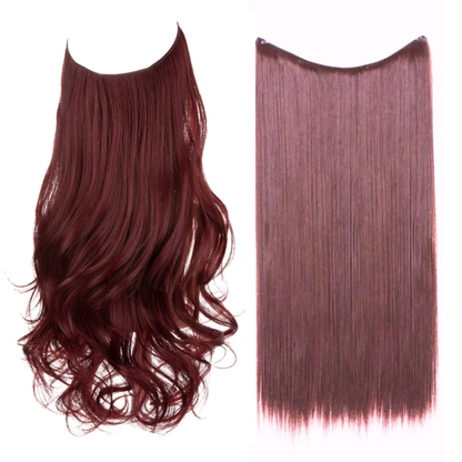 💜Invisible Natural Long Curly Wig