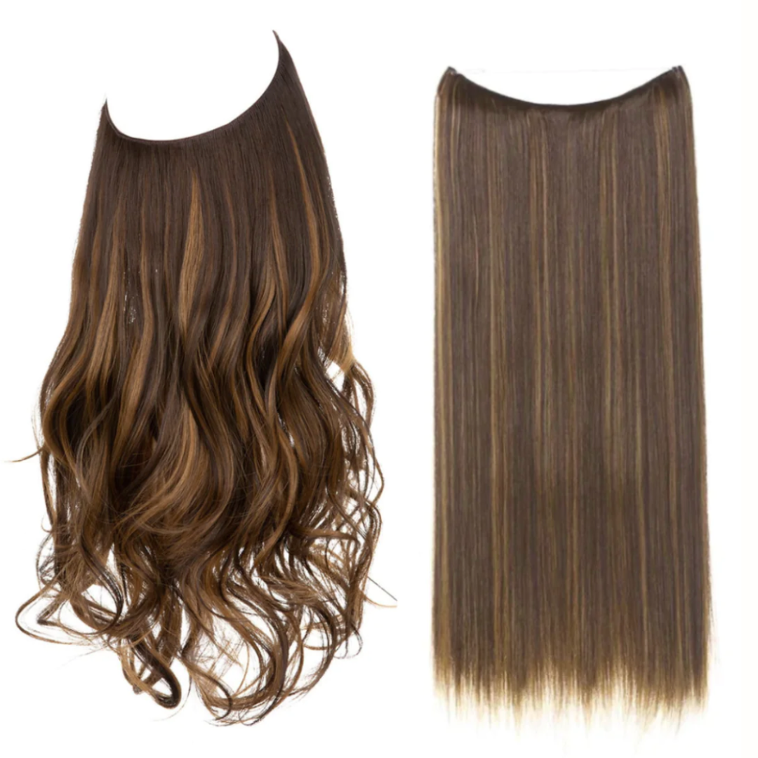 💜Invisible Natural Long Curly Wig