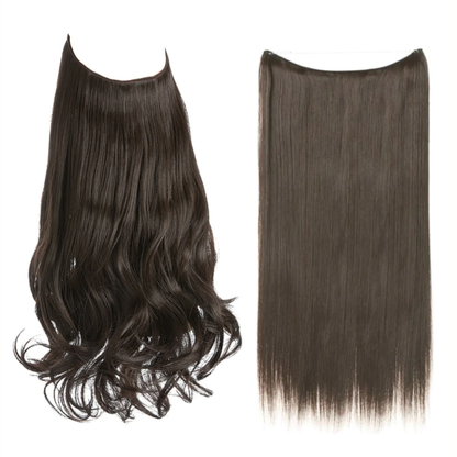 💜Invisible Natural Long Curly Wig