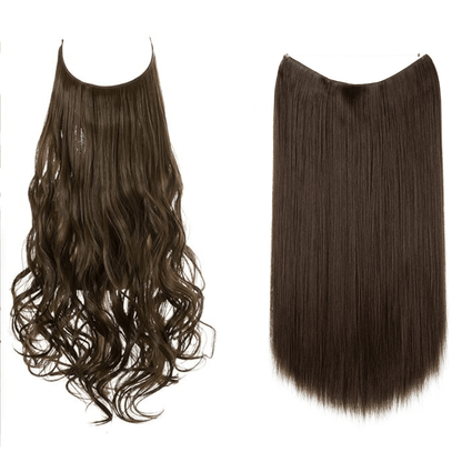 💜Invisible Natural Long Curly Wig