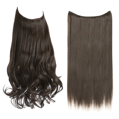 💜Invisible Natural Long Curly Wig