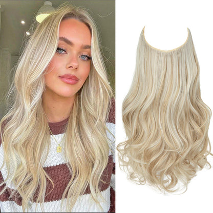 💜Invisible Natural Long Curly Wig