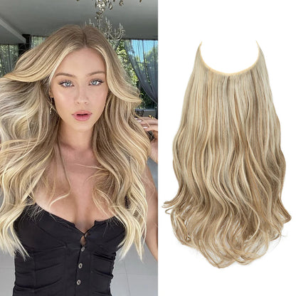 💜Invisible Natural Long Curly Wig